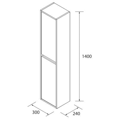 Salgar sg47e581c9efaab29a7db5 SALGAR IMAGES AND SHEETS/01 Product Images/Bathroom Furniture/118429 Noja Tall Unit - Grey Satin/02.jpg