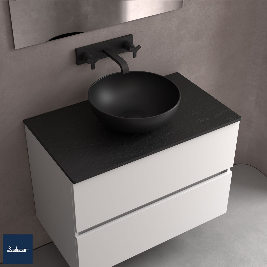 Salgar sg4a51106fc32707a84ced SALGAR IMAGES AND SHEETS/01 Product Images/Basins/87734 Lokum Lay On Countertop Basin - Matt Black/01.jpg