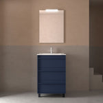 Load image into Gallery viewer, Salgar sg4b32869a595bd63d4ff6 SALGAR IMAGES AND SHEETS/01 Product Images/Bathroom Furniture/105106 Attila Floor Standing Vanity Unit with 3 Drawers &amp; Basin - Blue Satin/01.jpg

