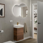 Load image into Gallery viewer, Salgar sg4f5dc96d3d3bb45ed41c SALGAR IMAGES AND SHEETS/01 Product Images/Bathroom Furniture/114648 Aida Wall Hung Vanity Unit with 1 Door - Walnut Maya/01.jpg
