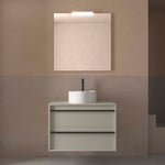 Load image into Gallery viewer, Salgar sg5002be0f3e767bc9e235 SALGAR IMAGES AND SHEETS/01 Product Images/Bathroom Furniture/117997 Attila Wall Hung Vanity Unit with Worktop - Grey Satin/01.jpg
