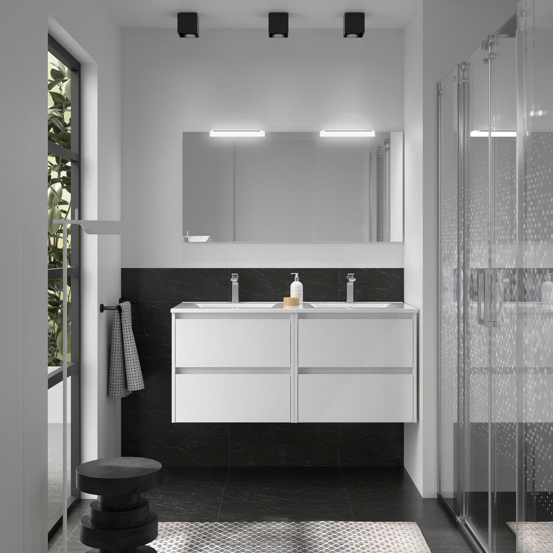 Salgar sg562ab0479c101e095ec2 SALGAR IMAGES AND SHEETS/01 Product Images/Bathroom Furniture/106098 Noja Wall Hung Vanity Unit with 4 Drawers & Basin - White Satin/01.jpg