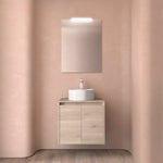 Load image into Gallery viewer, Salgar sg58069cebef18cd0bd921 SALGAR IMAGES AND SHEETS/01 Product Images/Bathroom Furniture/105540 Noja Wall Hung Vanity Unit with 2 Doors &amp; Worktop - Natural/01.jpg
