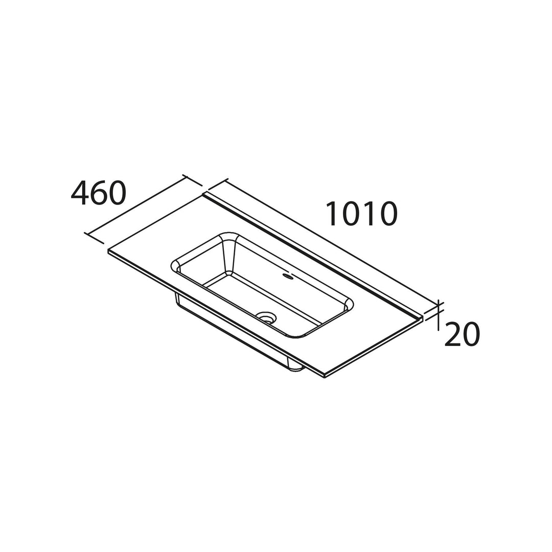 Salgar sg6029de7241a4478f568e SALGAR IMAGES AND SHEETS/01 Product Images/Basins/114559 Constanza Gloss White Countertop Basin Without Tap Hole - Gloss White/02.jpg
