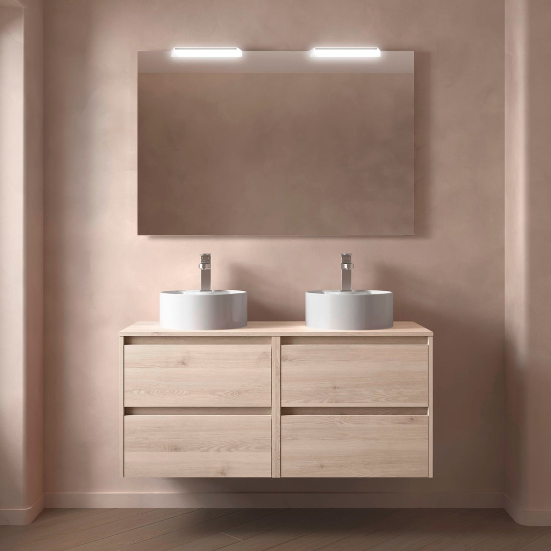 Salgar sg60602a5ebdf3593ab49d SALGAR IMAGES AND SHEETS/01 Product Images/Bathroom Furniture/105522 Noja Wall Hung Vanity Unit with 4 Drawers & Worktop - Natural/01.jpg