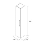 Load image into Gallery viewer, Salgar sg700c75a32c1298adabdb SALGAR IMAGES AND SHEETS/01 Product Images/Bathroom Furniture/113642 Silane Tall Unit - Walnut Maya/02.jpg
