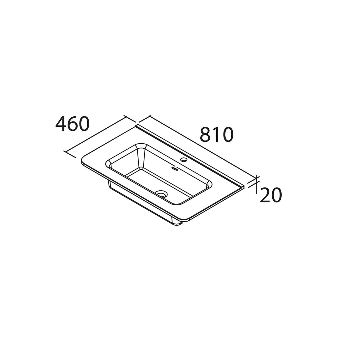 Salgar sg72f66cc7e9d91f31bf39 SALGAR IMAGES AND SHEETS/01 Product Images/Basins/114558 Constanza Gloss White Countertop Basin Without Tap Hole - Gloss White/02.jpg