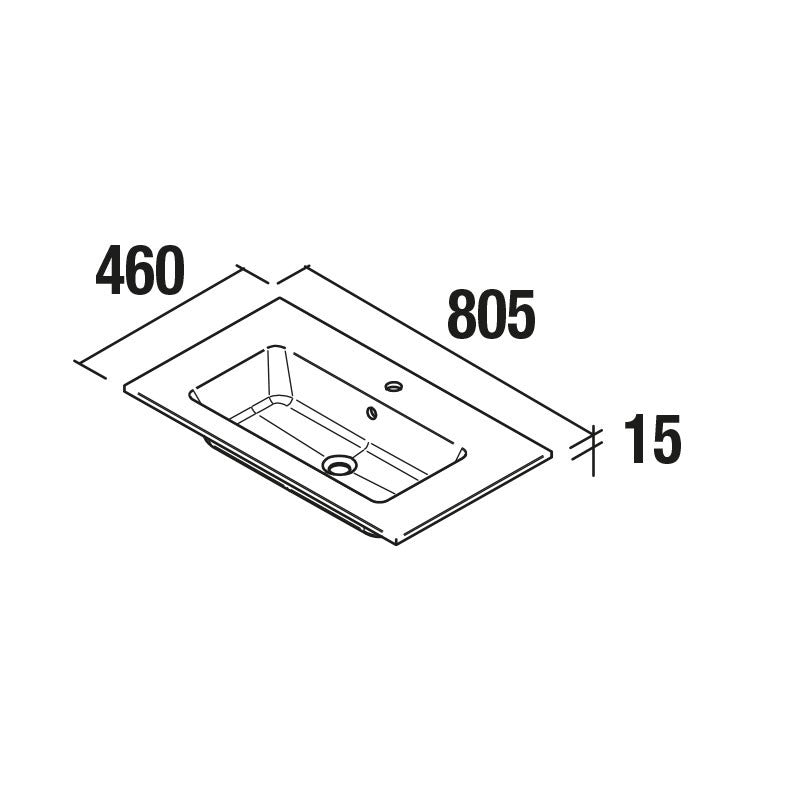 Salgar sg73277071adb32391b982 SALGAR IMAGES AND SHEETS/01 Product Images/Basins/91235 Vilna Matt White Countertop Basin - Matt White/02.jpg