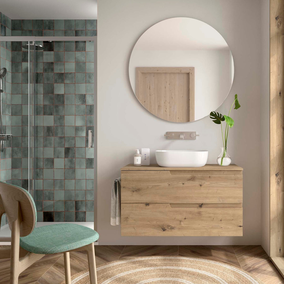 Salgar sg73587f14468d37adec4f SALGAR IMAGES AND SHEETS/01 Product Images/Bathroom Furniture/117954 Vima Wall Hung Vanity Unit with 2 Drawers & Worktop - Montana Oak/01.jpg