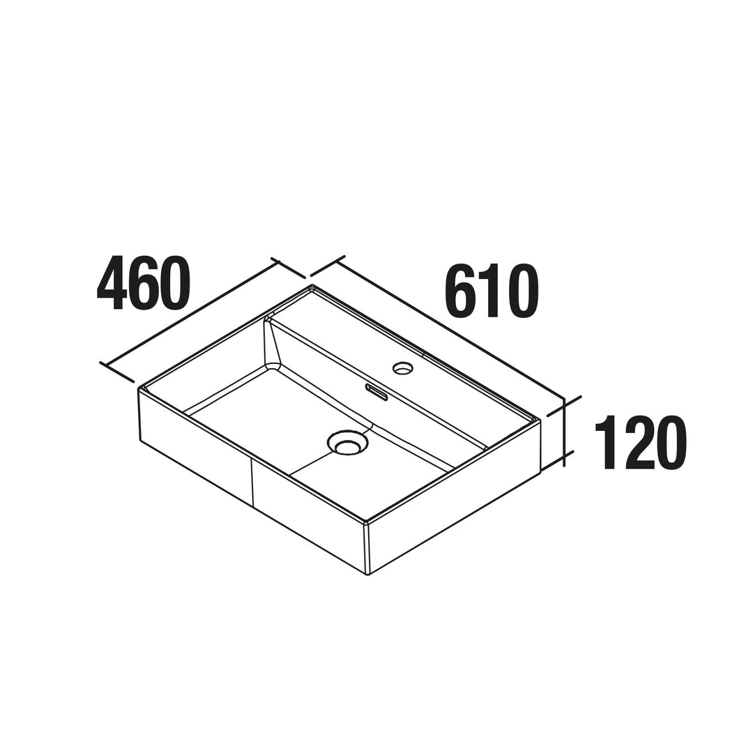 Salgar sg759f1fc6fe143ff6005b SALGAR IMAGES AND SHEETS/01 Product Images/Basins/23400 Veneto Gloss White Countertop Basin - Gloss White/03.jpg