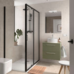 Load image into Gallery viewer, Salgar sg79ca6652863a394f1437 SALGAR IMAGES AND SHEETS/01 Product Images/Bathroom Furniture/118067 Silane Wall Hung Vanity Unit with 2 Drawers &amp; Worktop - Green Satin/01.jpg
