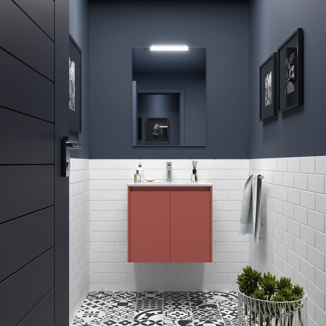 Salgar sg84f212fc25f85e65a064 SALGAR IMAGES AND SHEETS/01 Product Images/Bathroom Furniture/105026 Noja Wall Hung Vanity Unit with 2 Doors & Basin - Red Satin/01.jpg