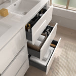 Load image into Gallery viewer, Salgar sg875ebc8a252bb0ed87c4 SALGAR IMAGES AND SHEETS/01 Product Images/Bathroom Furniture/106232 Noja Floor Standing Vanity Unit with 6 Drawers &amp; Basin - White Gloss/02.jpg
