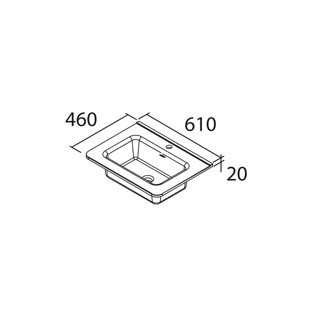 Salgar sg88b1269dbf0ff75ea4e1 SALGAR IMAGES AND SHEETS/01 Product Images/Basins/114557 Constanza Gloss White Countertop Basin Without Tap Hole - Gloss White/02.jpg