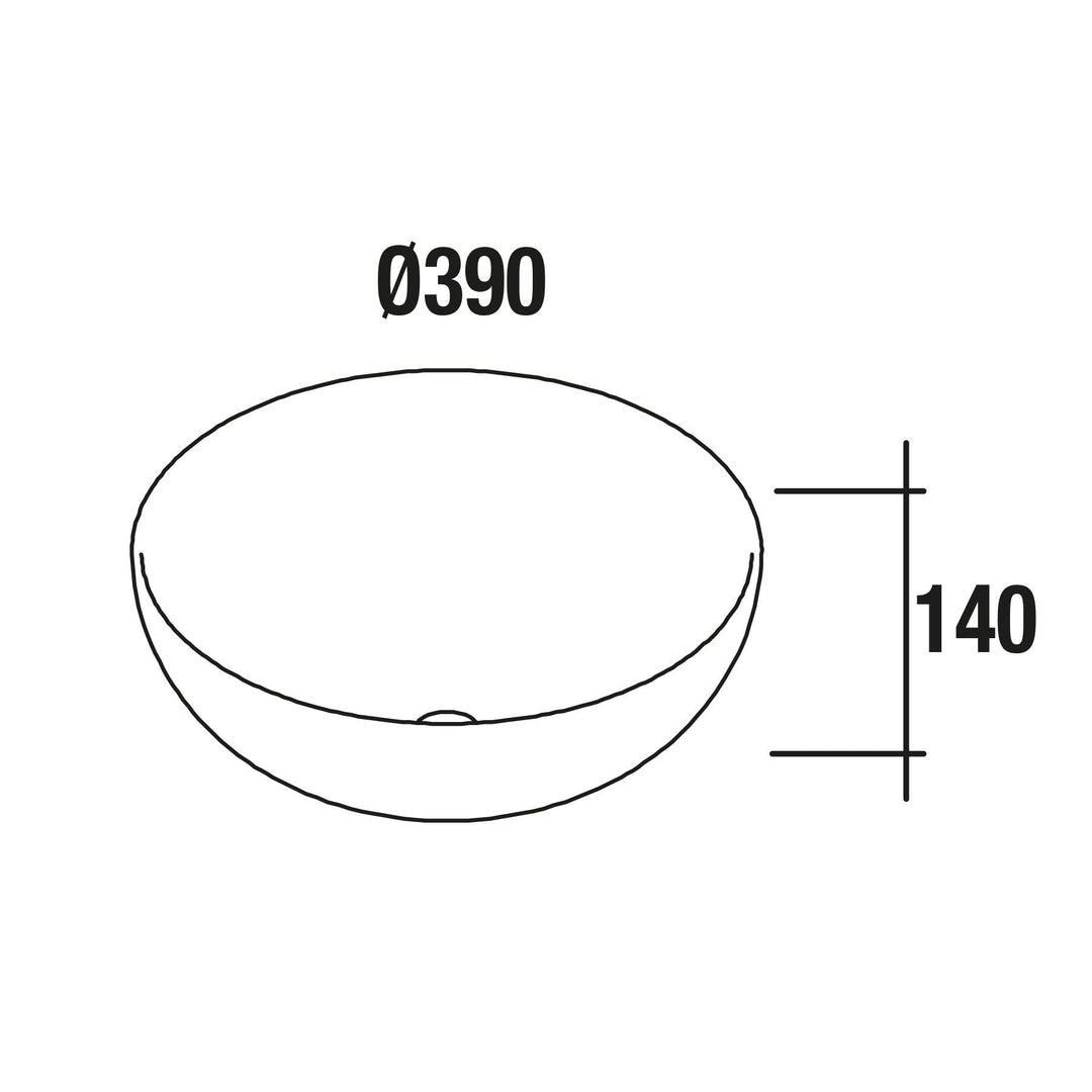 Salgar sg8f1d46219fb922c0a9e5 SALGAR IMAGES AND SHEETS/01 Product Images/Basins/26536 Bol Lay On Countertop Basin - Matt White/06.jpg
