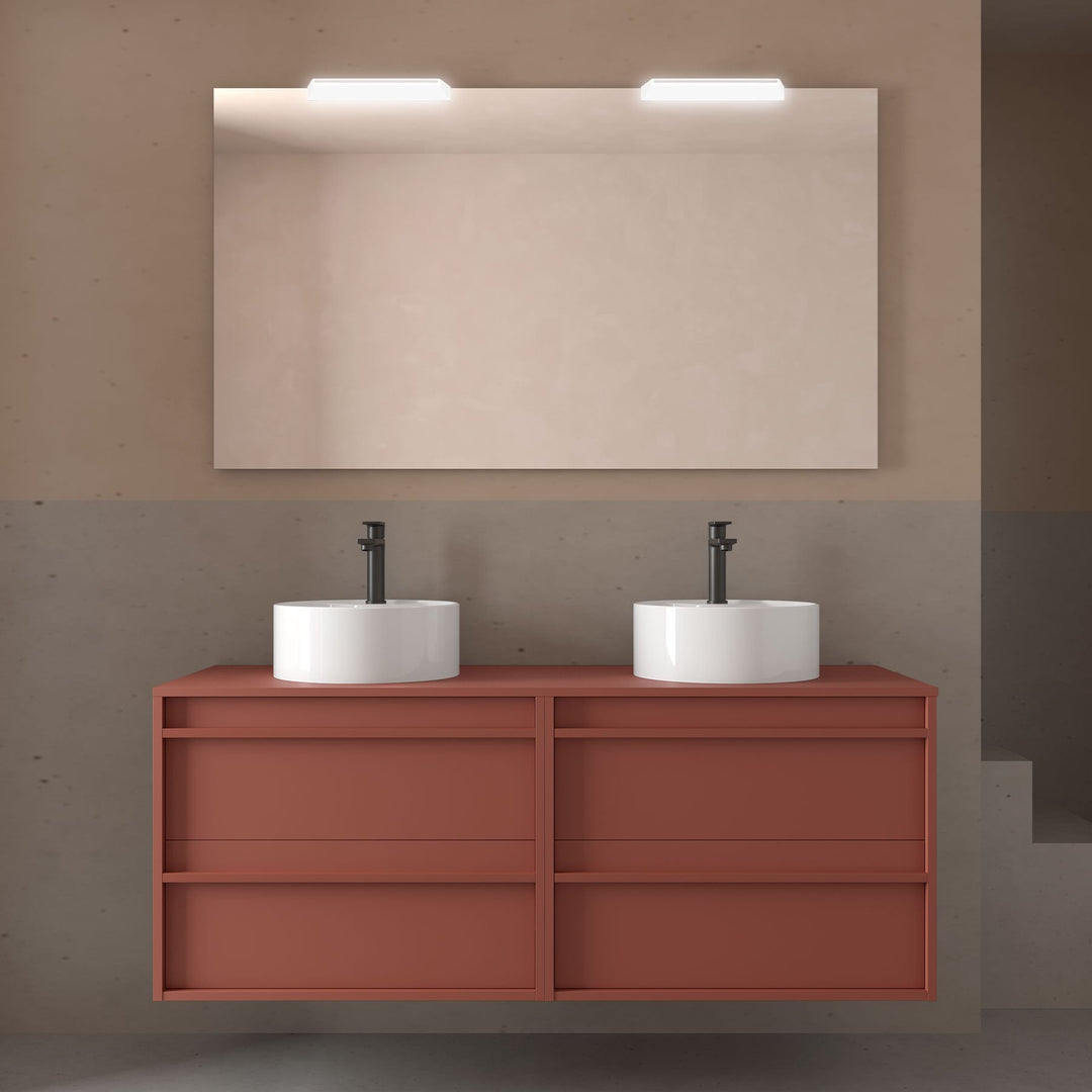 Salgar sg8fd65b4f37f1079bcf53 SALGAR IMAGES AND SHEETS/01 Product Images/Bathroom Furniture/104984 Attila Wall Hung Vanity Unit with Worktop - Red Satin/01.jpg