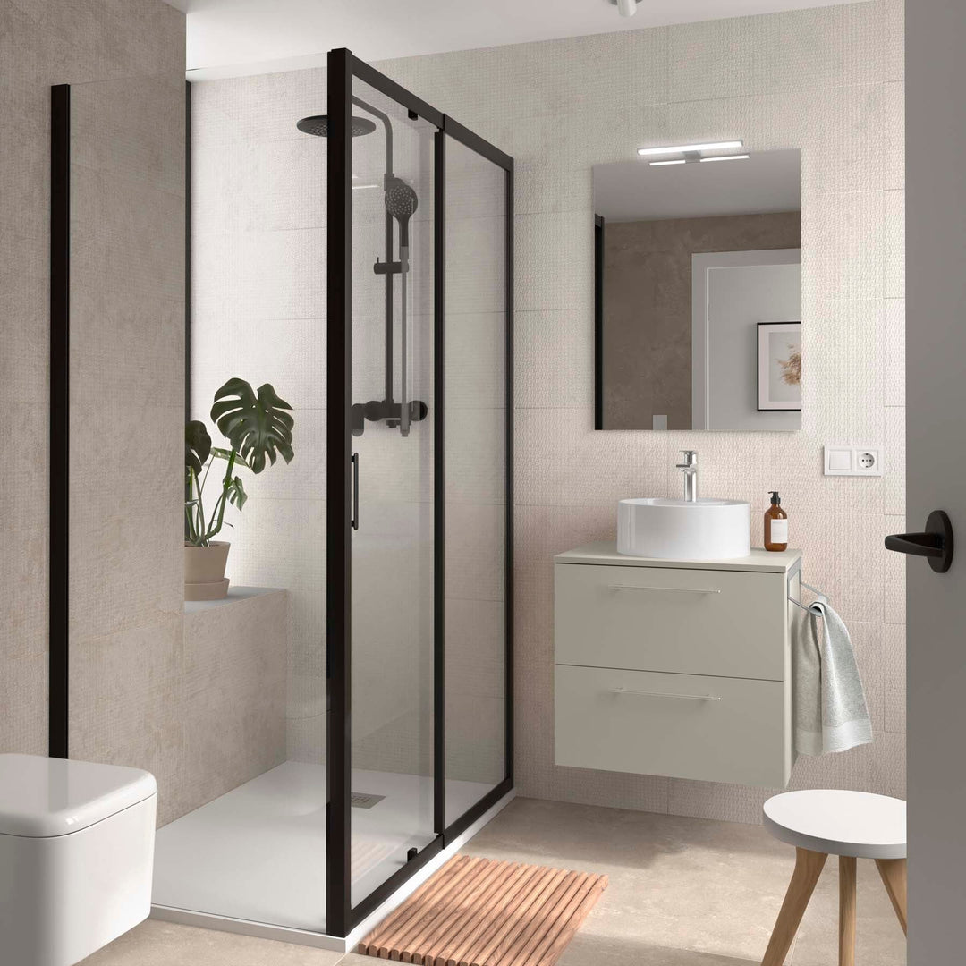Salgar sg93b4c32eff93d4b4721b SALGAR IMAGES AND SHEETS/01 Product Images/Bathroom Furniture/118070 Silane Wall Hung Vanity Unit with 2 Drawers & Worktop - Grey Satin/01.jpg