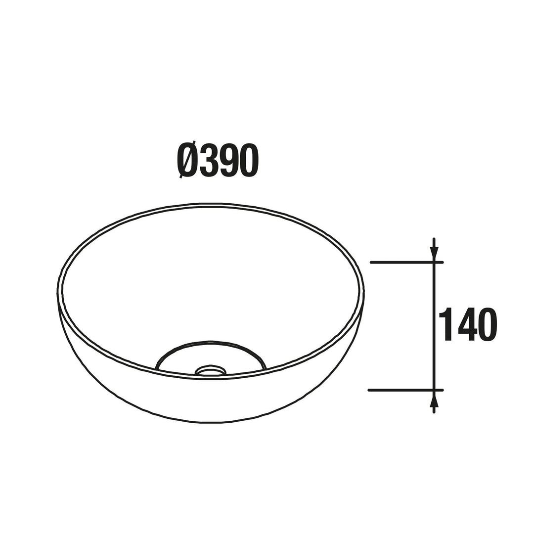 Salgar sg99c1e10dc36e81a41f49 SALGAR IMAGES AND SHEETS/01 Product Images/Basins/24555 Altiro Countertop Basin - Matt White/05.jpg