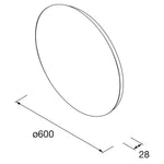 Load image into Gallery viewer, Salgar sg9c1a02dd664b10baa573 SALGAR IMAGES AND SHEETS/01 Product Images/Mirrors/91120 Moon LED Bathroom Mirror/02.jpg
