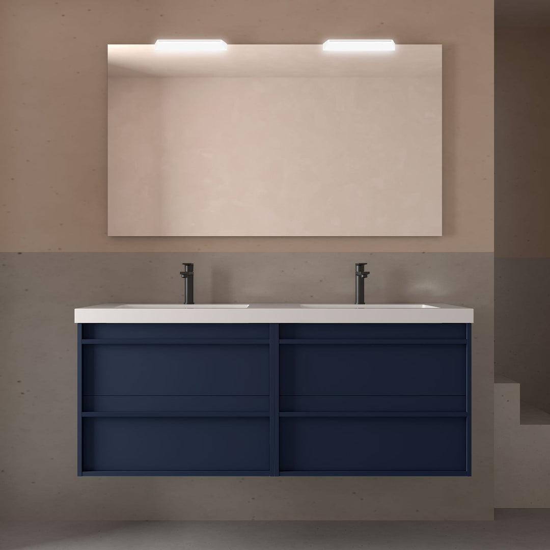 Salgar sg9d53d19135e8771589bb SALGAR IMAGES AND SHEETS/01 Product Images/Bathroom Furniture/104841 Attila Wall Hung Vanity Unit with 4 Drawers & Basin - Blue Satin/01.jpg