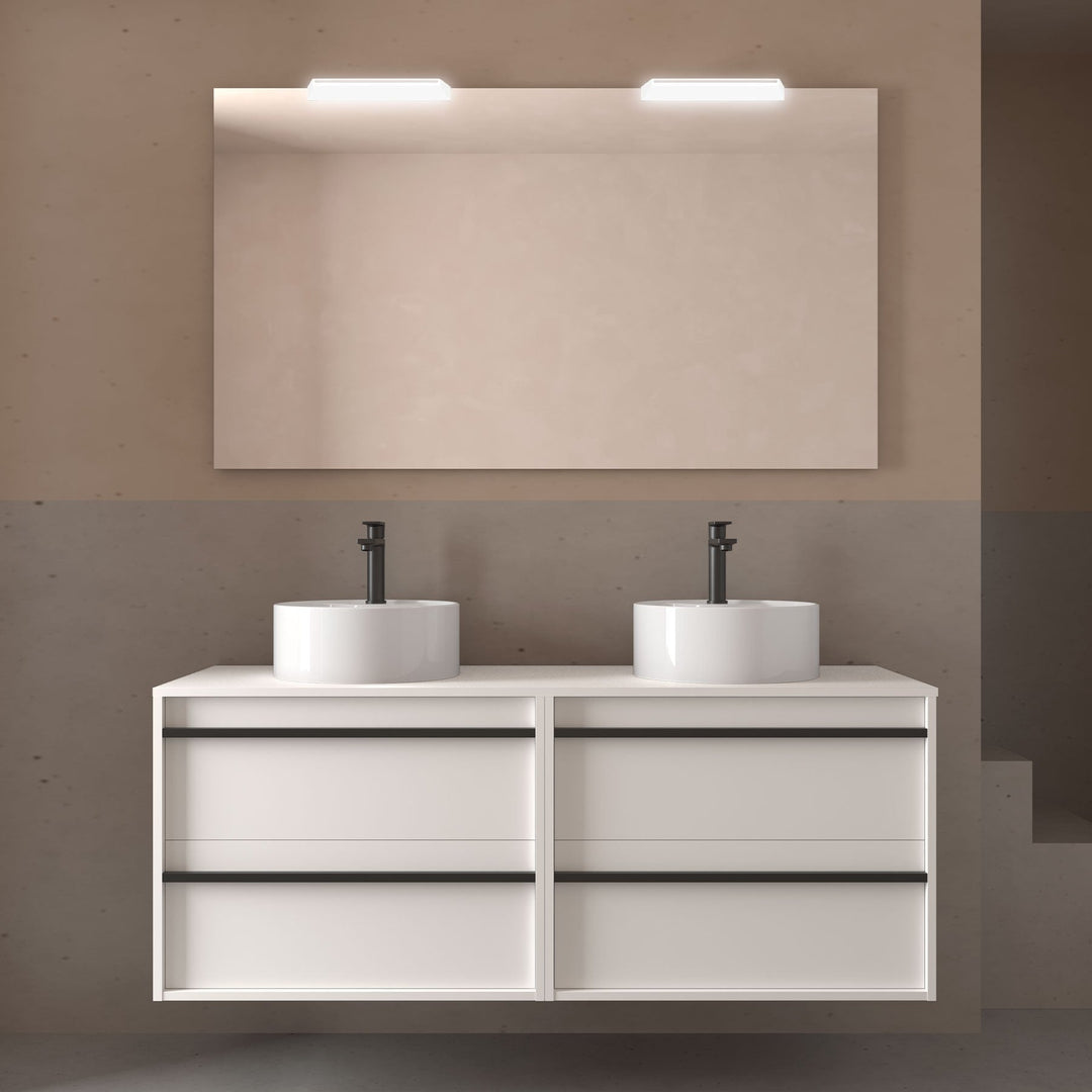 Salgar sg9f010aa87340c98c76ee SALGAR IMAGES AND SHEETS/01 Product Images/Bathroom Furniture/104980 Attila Wall Hung Vanity Unit with Worktop - White Satin/01.jpg
