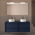 Load image into Gallery viewer, Salgar sga01b105d73f39db177b1 SALGAR IMAGES AND SHEETS/01 Product Images/Bathroom Furniture/104982 Attila Wall Hung Vanity Unit with Worktop - Blue Satin/01.jpg

