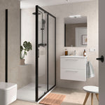Load image into Gallery viewer, Salgar sga0f317c1eb1f6ebe0e05 SALGAR IMAGES AND SHEETS/01 Product Images/Bathroom Furniture/118023 Silane Wall Hung Vanity Unit with 2 Drawers, Basin &amp; Mirror - White Satin/01.jpg
