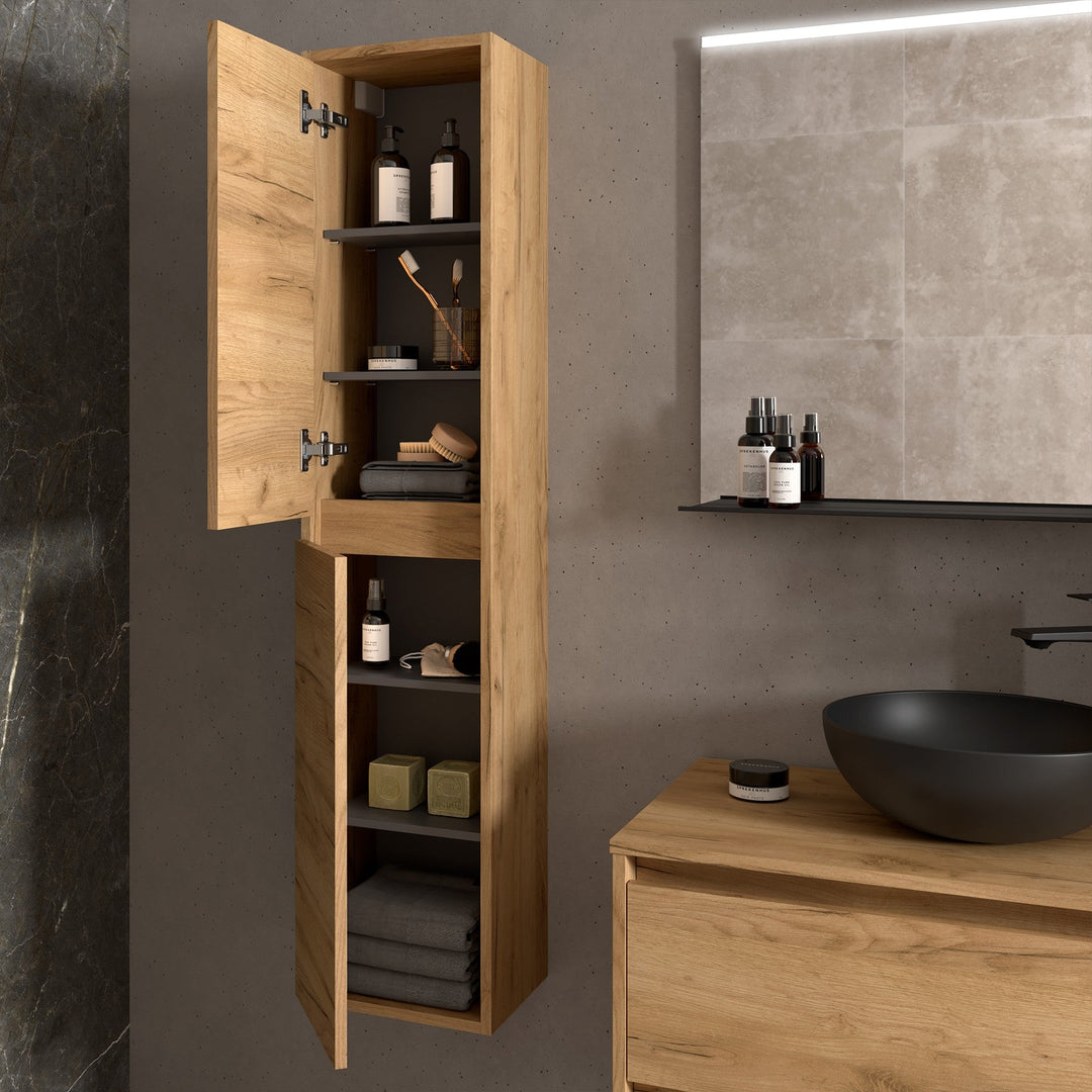 Salgar sga2490aa67cd79204afb5 SALGAR IMAGES AND SHEETS/01 Product Images/Bathroom Furniture/104367 Noja Tall Unit - Africa Oak/03.jpg