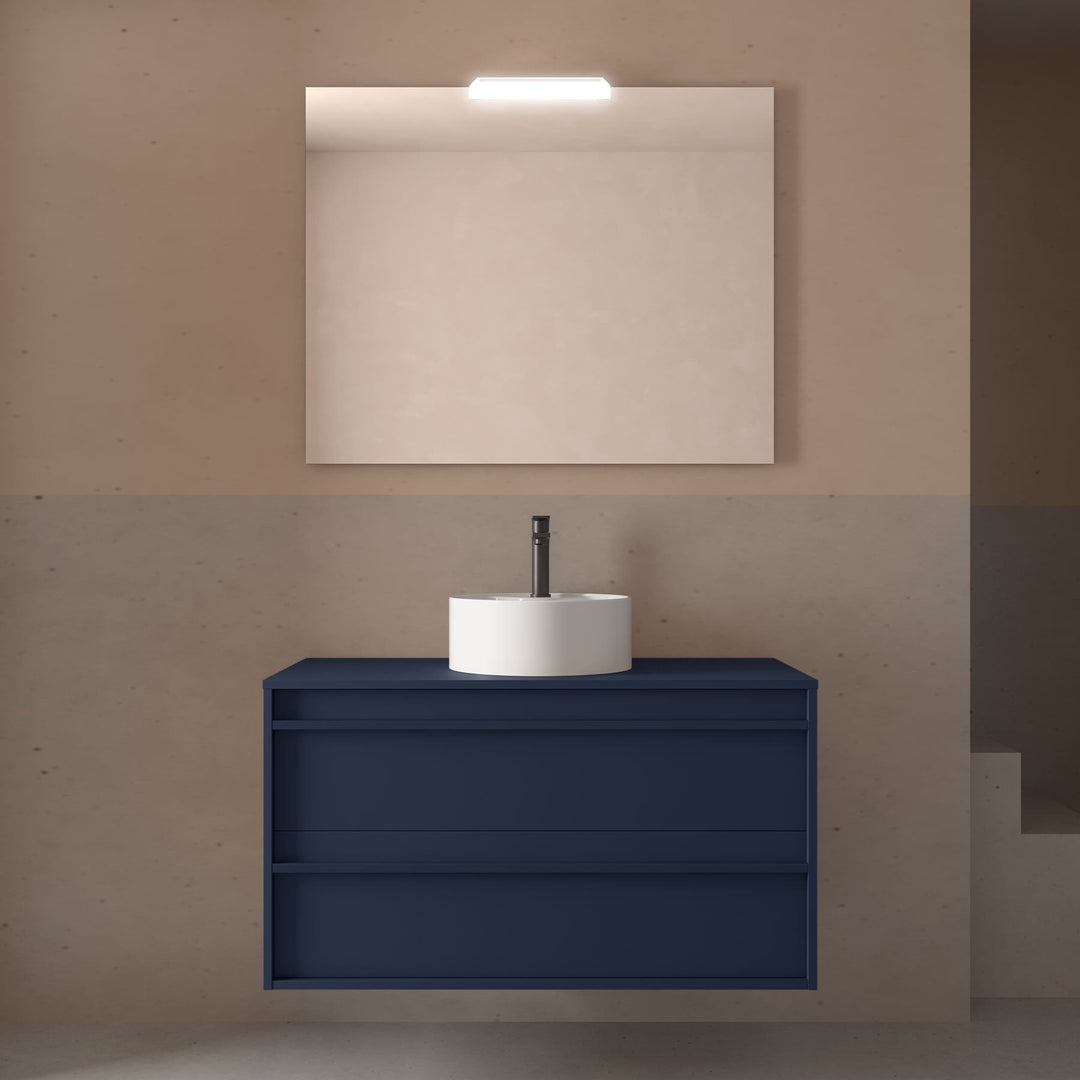 Salgar sga6fba9789cc38fda91e1 SALGAR IMAGES AND SHEETS/01 Product Images/Bathroom Furniture/104966 Attila Wall Hung Vanity Unit with Worktop - Blue Satin/01.jpg