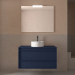 Load image into Gallery viewer, Salgar sga6fba9789cc38fda91e1 SALGAR IMAGES AND SHEETS/01 Product Images/Bathroom Furniture/104966 Attila Wall Hung Vanity Unit with Worktop - Blue Satin/01.jpg
