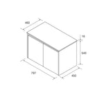 Load image into Gallery viewer, Salgar sga740c3ef6f798d67e3b2 SALGAR IMAGES AND SHEETS/01 Product Images/Bathroom Furniture/105559 Noja Wall Hung Vanity Unit with 2 Doors &amp; Worktop - Africa Oak/02.jpg

