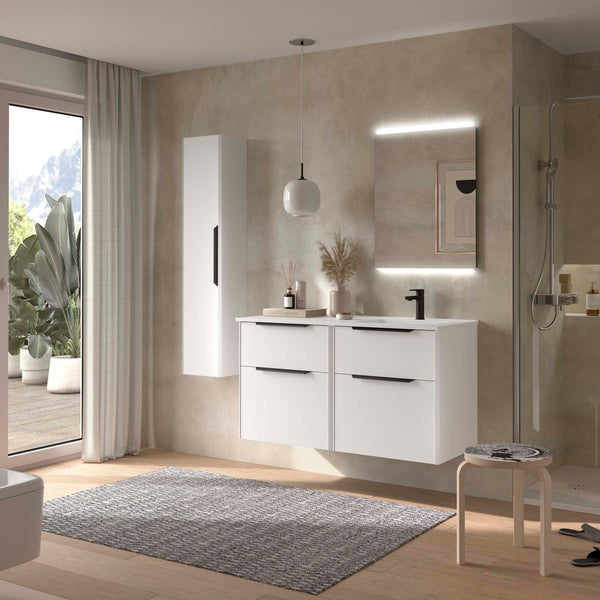 Full Set Luva 4 Drawers Offset Sink Left