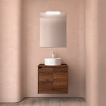 Load image into Gallery viewer, Salgar sgb47931b778e2cfdfafd0 SALGAR IMAGES AND SHEETS/01 Product Images/Bathroom Furniture/105542 Noja Wall Hung Vanity Unit with 2 Doors &amp; Worktop - Walnut Maya/01.jpg
