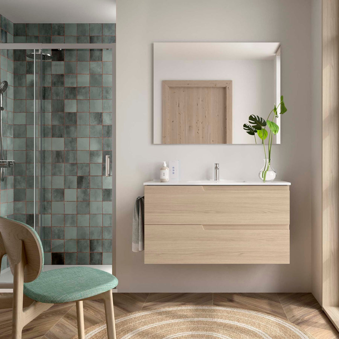 Salgar sgb4e2b146d7f1691fa118 SALGAR IMAGES AND SHEETS/01 Product Images/Bathroom Furniture/117962 Vima Wall Hung Vanity Unit with 2 Drawers & Basin - Sienna Oak/01.jpg