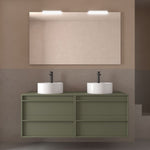 Load image into Gallery viewer, Salgar sgb53d98fd0a6feedf5ac7 SALGAR IMAGES AND SHEETS/01 Product Images/Bathroom Furniture/104983 Attila Wall Hung Vanity Unit with Worktop - Green Satin/01.jpg
