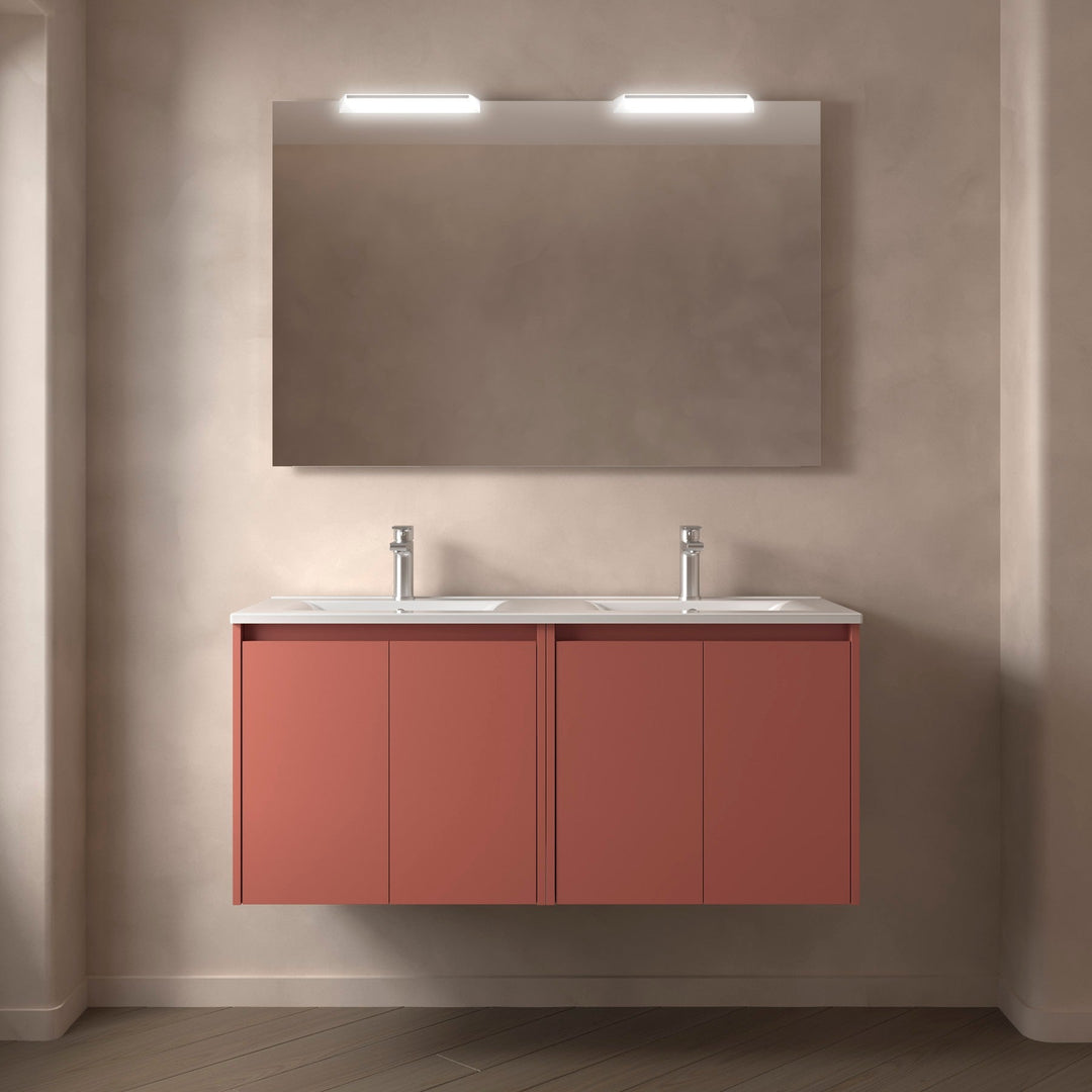 Salgar sgba0e62acfd6c35b92a1f SALGAR IMAGES AND SHEETS/01 Product Images/Bathroom Furniture/105055 Noja Wall Hung Vanity Unit with 4 Doors & Basin - Red Satin/01.jpg