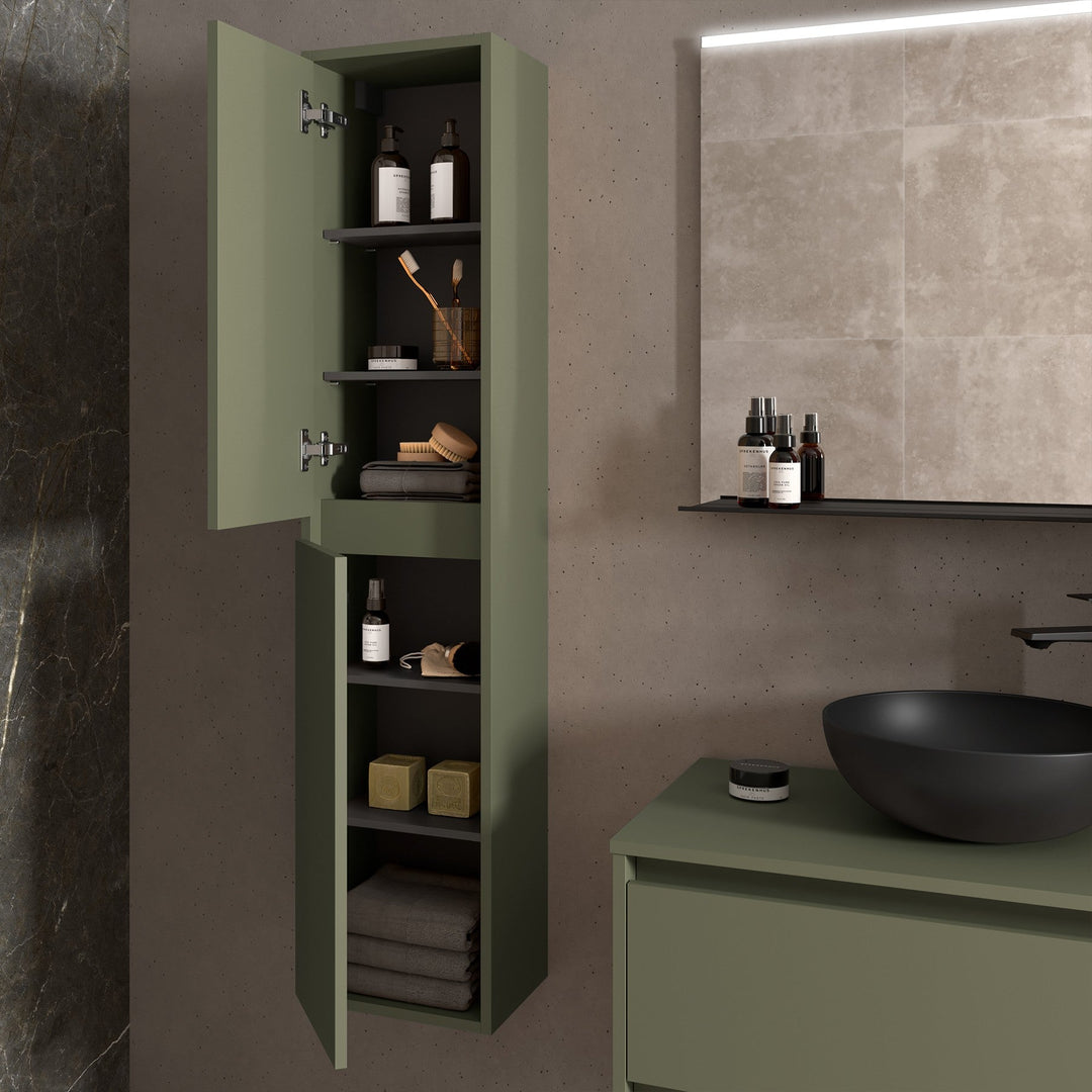 Salgar sgba8cd66d1a2c52f4eb83 SALGAR IMAGES AND SHEETS/01 Product Images/Bathroom Furniture/104364 Noja Tall Unit - Green Satin/03.jpg