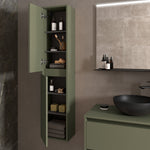 Load image into Gallery viewer, Salgar sgba8cd66d1a2c52f4eb83 SALGAR IMAGES AND SHEETS/01 Product Images/Bathroom Furniture/104364 Noja Tall Unit - Green Satin/03.jpg
