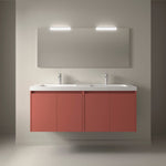 Load image into Gallery viewer, Salgar sgbcbc217bd465738da51d SALGAR IMAGES AND SHEETS/01 Product Images/Bathroom Furniture/105100 Noja Wall Hung Vanity Unit with 4 Doors &amp; Basin - Red Satin/01.jpg
