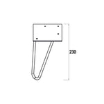 Load image into Gallery viewer, Salgar sgbd4118a82e09570ac383 SALGAR IMAGES AND SHEETS/01 Product Images/Bathroom Furniture/24717 Uniiq 2 Legs Set - Black/03.jpg
