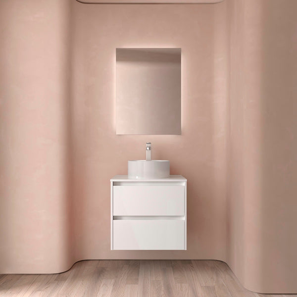 Noja Wall Hung Vanity Unit with 2 Drawers & Worktop