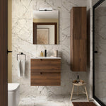 Load image into Gallery viewer, Salgar sgbebfb5094e566cf0a4cb SALGAR IMAGES AND SHEETS/01 Product Images/Bathroom Furniture/113491 Vima Wall Hung Vanity Unit with 2 Drawers, Basin &amp; Mirror - Walnut Maya/01.jpg
