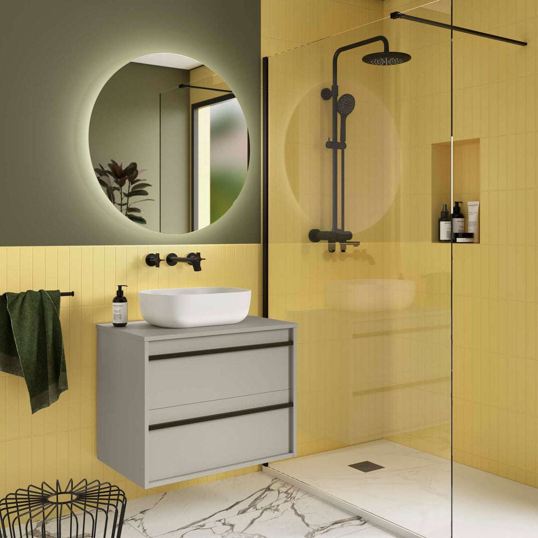 Salgar sgbf5b4ec2d09896475554 SALGAR IMAGES AND SHEETS/01 Product Images/Bathroom Furniture/117996 Attila Wall Hung Vanity Unit with Worktop - Grey Satin/01.jpg