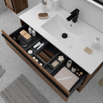 Load image into Gallery viewer, Salgar sgbf90c7dc8b99bbb675f4 SALGAR IMAGES AND SHEETS/01 Product Images/Bathroom Furniture/104730 Attila Wall Hung Vanity Unit with 2 Drawers &amp; Basin - Walnut Maya/02.jpg
