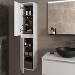 Load image into Gallery viewer, Salgar sgc8e3f9ba343510af0d70 SALGAR IMAGES AND SHEETS/01 Product Images/Bathroom Furniture/104361 Noja Tall Unit - White Satin/03.jpg
