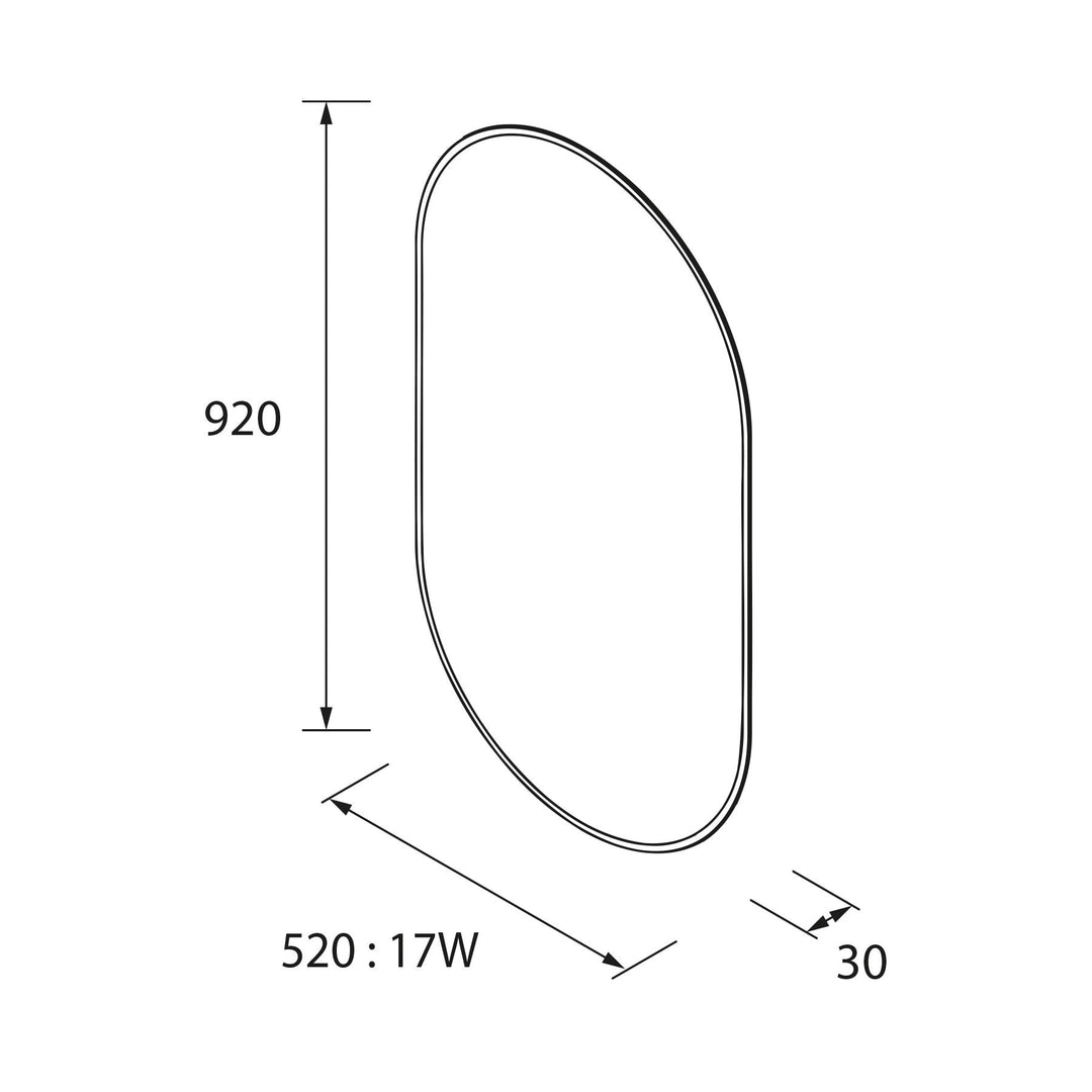 Salgar sgcd37bf16c54a5e753f57 SALGAR IMAGES AND SHEETS/01 Product Images/Mirrors/113741 Olimpia LED Bathroom Mirror/02.jpg