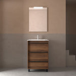 Load image into Gallery viewer, Salgar sgd25242fd71de3f1959c9 SALGAR IMAGES AND SHEETS/01 Product Images/Bathroom Furniture/105111 Attila Floor Standing Vanity Unit with 3 Drawers &amp; Basin - Walnut Maya/01.jpg
