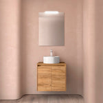 Load image into Gallery viewer, Salgar sgd47940deedbf1401dbde SALGAR IMAGES AND SHEETS/01 Product Images/Bathroom Furniture/105550 Noja Wall Hung Vanity Unit with 2 Doors &amp; Worktop - Africa Oak/01.jpg
