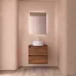Load image into Gallery viewer, Salgar sgd7e4ff8315a5d7a2d8e5 SALGAR IMAGES AND SHEETS/01 Product Images/Bathroom Furniture/105470 Noja Wall Hung Vanity Unit with 2 Drawers &amp; Worktop - Walnut Maya/01.jpg
