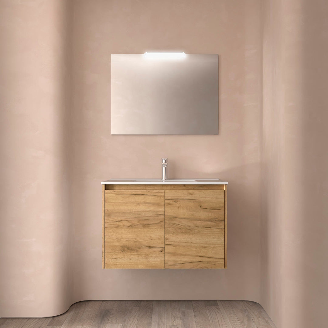 Salgar sgdbad5017e912387d0d1b SALGAR IMAGES AND SHEETS/01 Product Images/Bathroom Furniture/113109 Noja Wall Hung Vanity Unit with 2 Doors, Basin & Mirror - Africa Oak/01.jpg